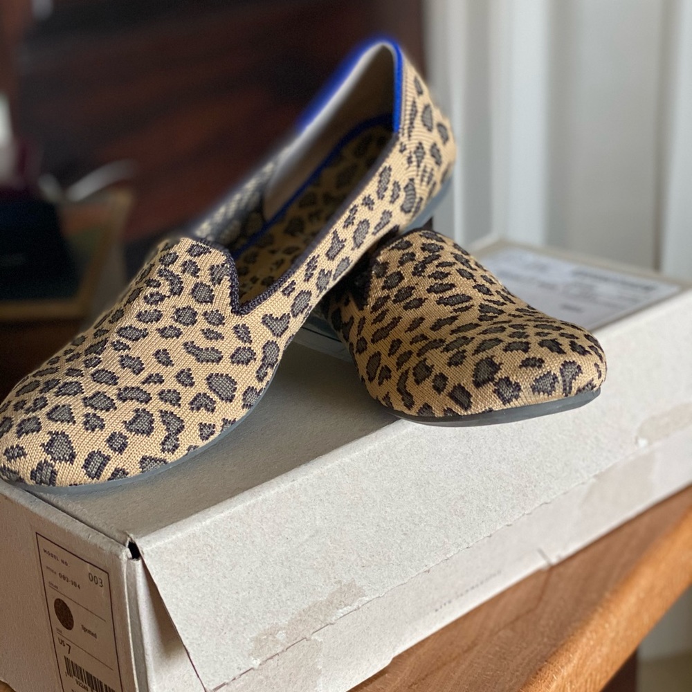 Rothy’s Women’s Size 7 Leopard print shoes.